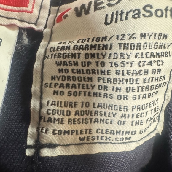 Flame Resistant FR Coveralls Mens Large Regular WESTEX UltraSoft Value Line Blue - Picture 11 of 13